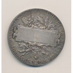 Médaille - Société de tir - Honneur et patrie - bronze argenté - 45mm 2