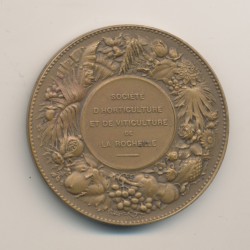 Médaille - Les trois angelots - Société horticulture et viticulture La Rochelle - bronze - 41mm  2