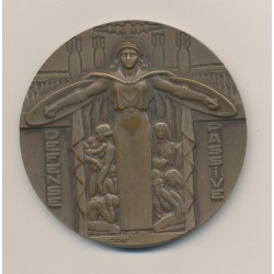 Médaille - Défense passive - 1939/1945 - bronze - 59mm - Cochet