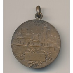 Médaille - Résistance de la Rochelle - 4e Siège - 1945 - bronze - 32mm - WWII 2