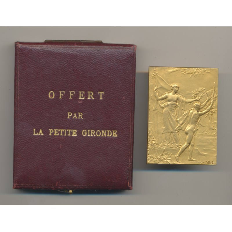 Médaille - Offert par la petite gironde - avec écrin - bronze - Pillet