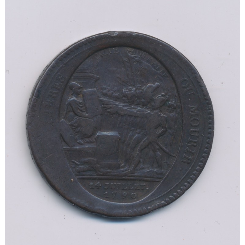 Monneron 5 Sols au pacte fédératif - 1792 - B