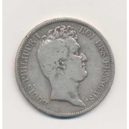 5 Francs Louis Philippe I - 1830 A Paris - Tranche en relief - TB