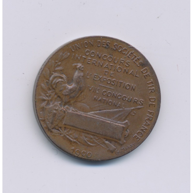 Médaille - Société de tir - Concours international de l'exposition - 7e concours - bronze - 21mm
