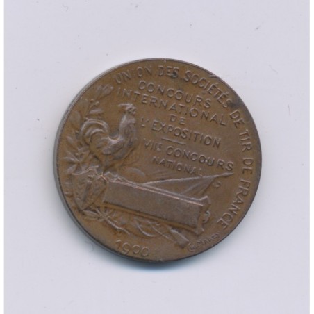 Médaille - Société de tir - Concours international de l'exposition - 7e concours - bronze - 21mm