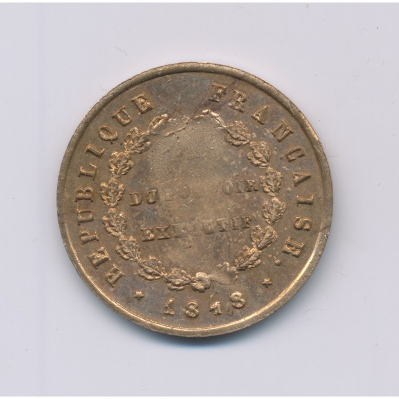 Médaille - Le Général - E.Cavaignac - 1848 - laiton - 24mm - SUP