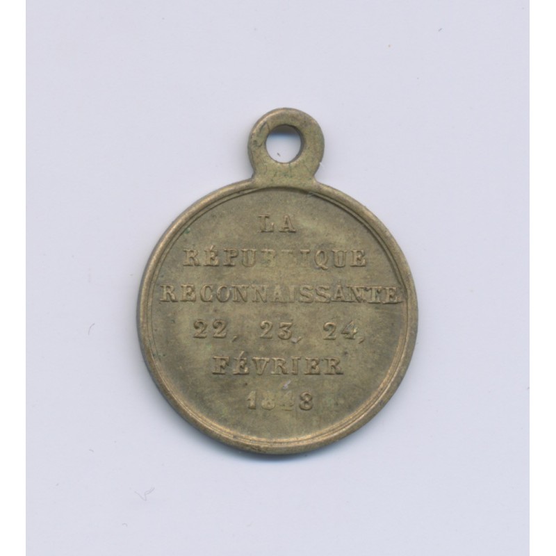 Médaille - République Française - 1848 - 16mm - TTB
