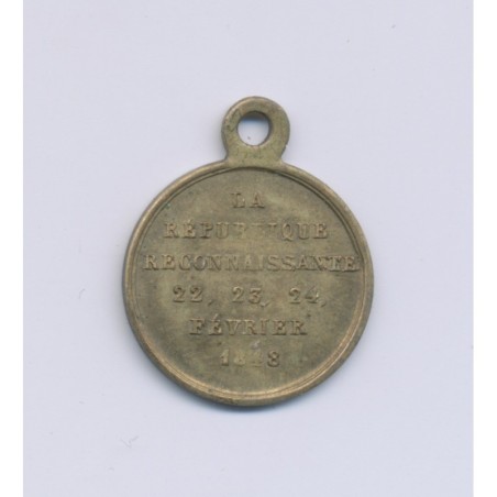 Médaille - République Française - 1848 - 16mm - TTB