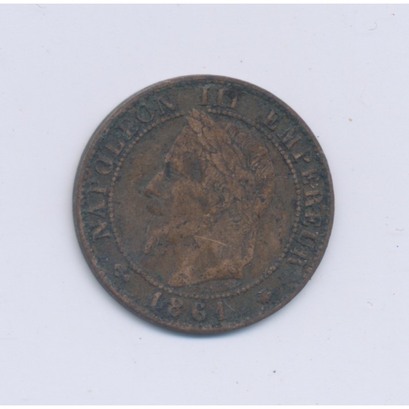 1 Centime Napoléon III - Tête laurée - 1861 A Paris - TTB