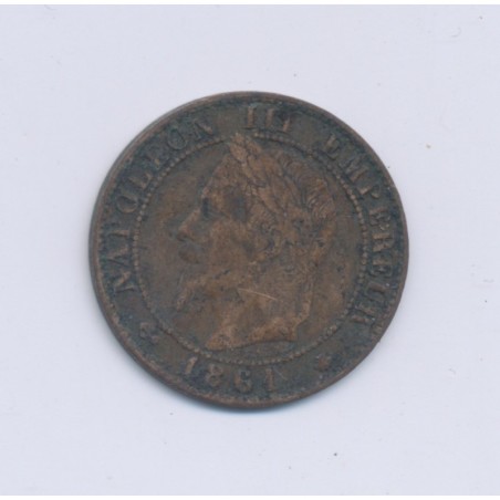 1 Centime Napoléon III - Tête laurée - 1861 A Paris - TTB