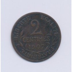 2 centimes Dupuis - 1907 - TTB
