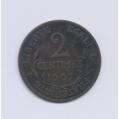 2 centimes Dupuis - 1907 - TTB