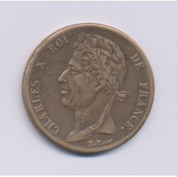 Colonies générales - 5 centimes 1825 A Paris - Charles X - TTB+