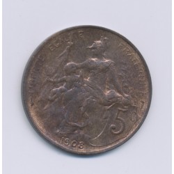 5 Centimes Dupuis - 1908 - SPL - bronze 