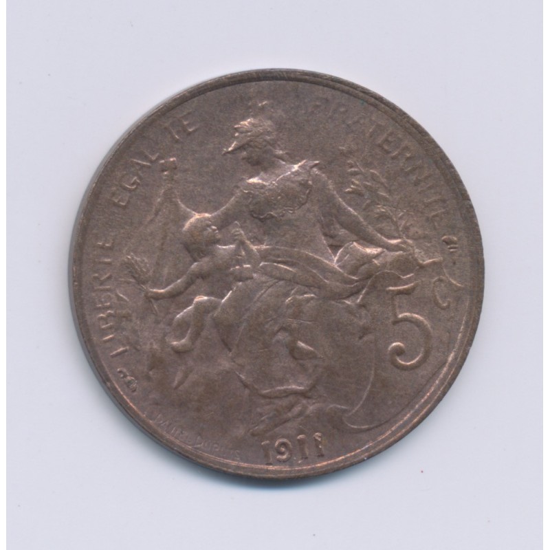 5 Centimes Dupuis - 1911 - TTB+ - bronze 