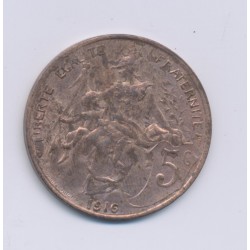 5 Centimes Dupuis - 1916 - TTB - bronze 