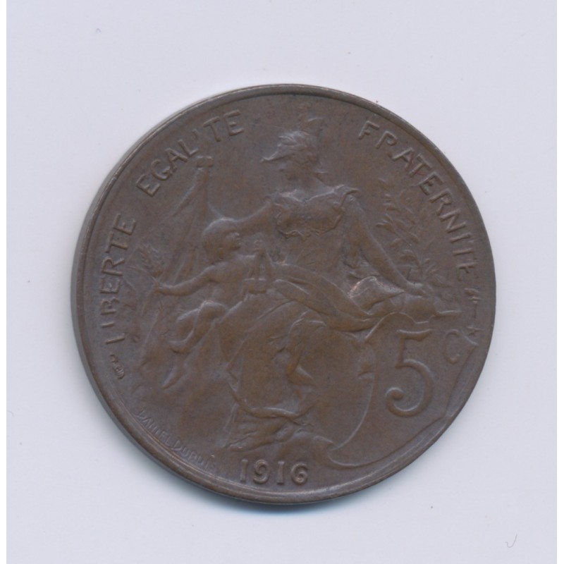 5 Centimes Dupuis - 1916 - SPL - bronze 