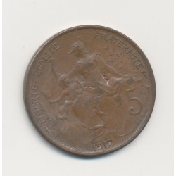 5 Centimes Dupuis - 1917 - TTB+ - bronze 
