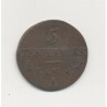 5 Centimes Dupré - AN 4 A Paris - TB+ - Petit module