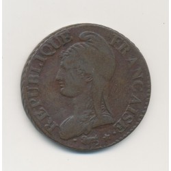 5 Centimes Dupré - AN 7 D Lyon - TB/TTB - Grand module 2