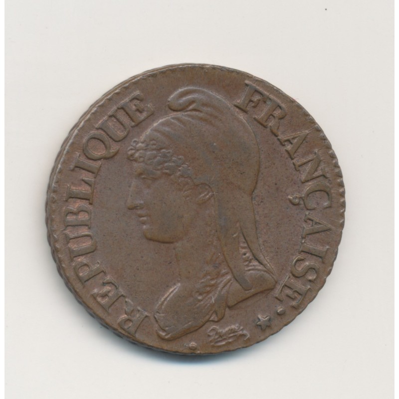 5 Centimes Dupré - AN 7/5 A/R - TTB+ - Grand module