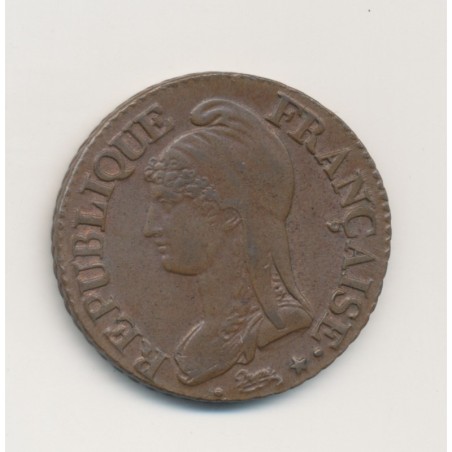 5 Centimes Dupré - AN 7/5 A/R - TTB+ - Grand module