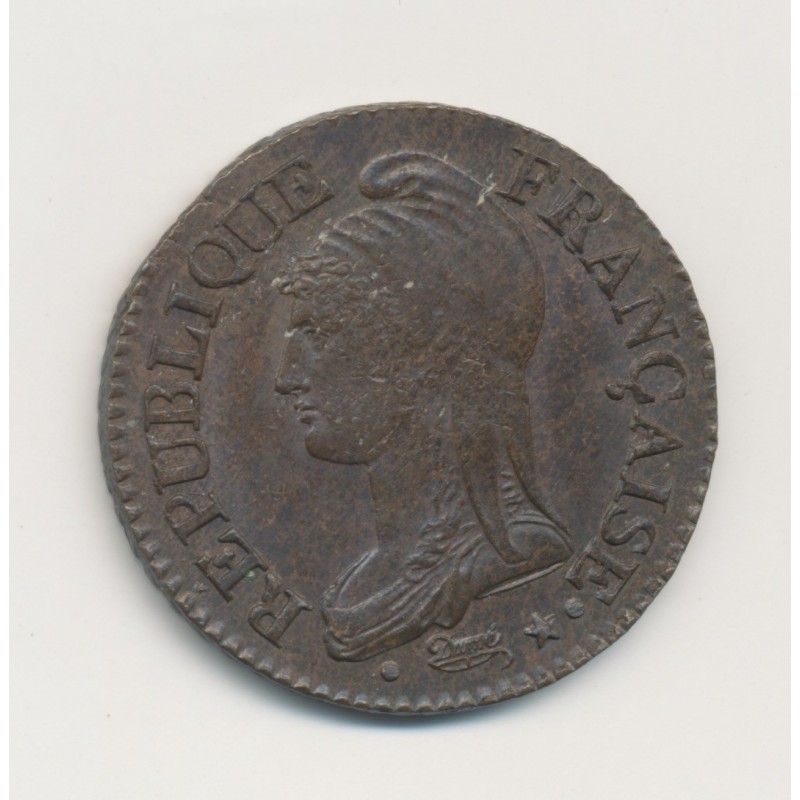 5 Centimes Dupré - AN 7 W Lille - avec accent E République - Grand module