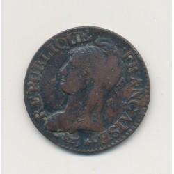 5 Centimes Dupré - AN 8 BB Strasbourg - TTB+ - Grand module  2