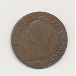 5 Centimes Dupré - AN 8 K Bordeaux - TTB+ - Grand module 2
