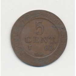 5 Centimes - 1808 BB Strasbourg - TB - Wesphalie - Napoléon Empereur