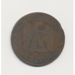 5 Centimes - 1853 B Rouen - Napoléon III Tête nue - TB 2