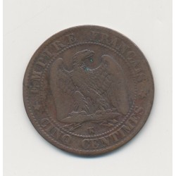 5 Centimes - 1853 K Bordeaux - Napoléon III Tête nue - TB 2