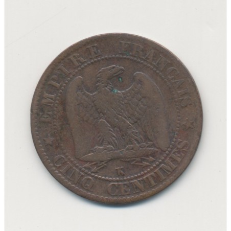 5 Centimes - 1853 K Bordeaux - Napoléon III Tête nue - TB