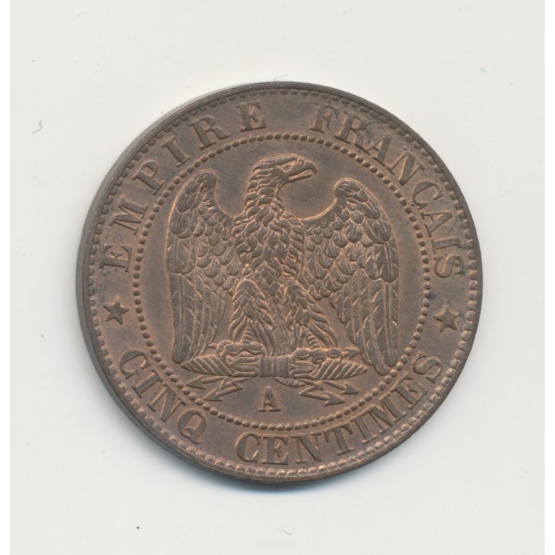5 Centimes - 1854 A Paris - Napoléon III Tête nue - SPL+