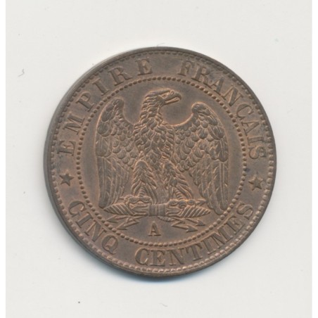 5 Centimes - 1854 A Paris - Napoléon III Tête nue - SPL+