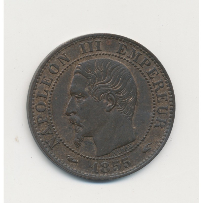 5 Centimes - 1855 A Paris ( chien ) - Napoléon III Tête nue - SUP+
