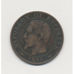 5 Centimes - 1855 W Lille ( chien ) - Napoléon III Tête nue - TB+