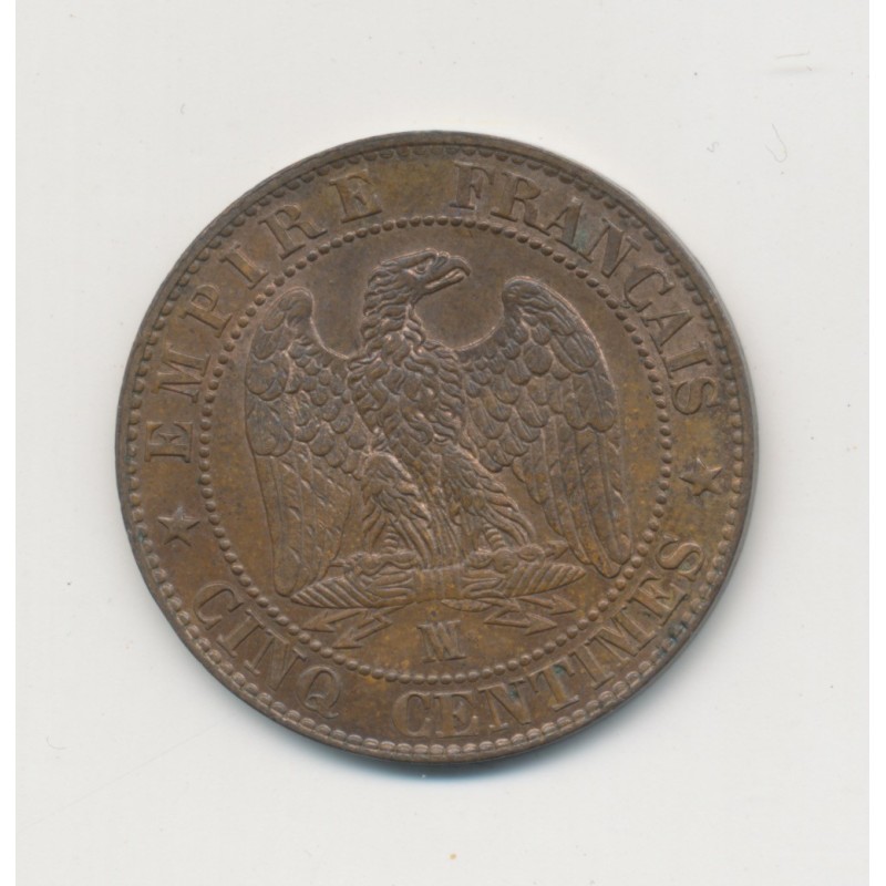 5 Centimes - 1855 MA Marseille ( ancre ) - Napoléon III Tête nue - SUP+