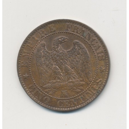 5 Centimes - 1855 MA Marseille ( ancre ) - Napoléon III Tête nue - SUP+