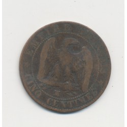 5 Centimes - 1856 MA Marseille - Napoléon III Tête nue - TB 2
