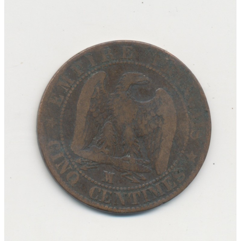 5 Centimes - 1856 MA Marseille - Napoléon III Tête nue - TB