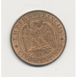 5 Centimes - 1862 A Paris - Napoléon III Tête laurée - SPL 2