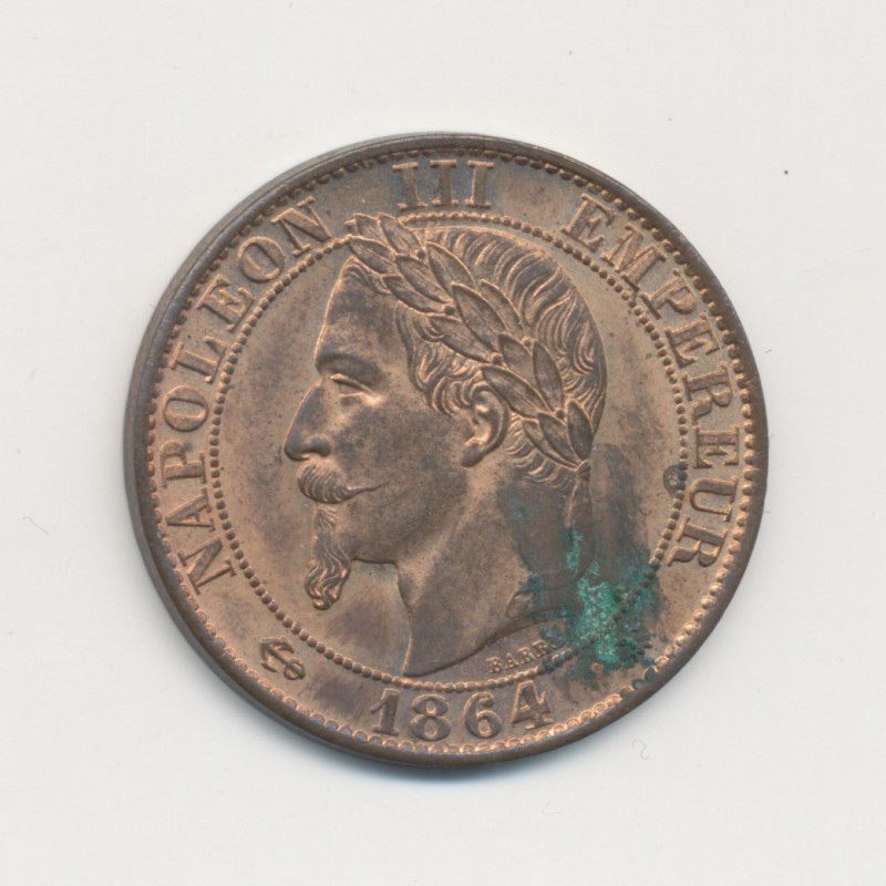 5 Centimes - 1864 A Paris - Napoléon III Tête laurée - SUP