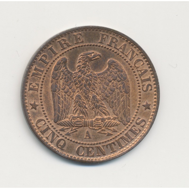 5 Centimes - 1864 A Paris - Napoléon III Tête laurée - SUP