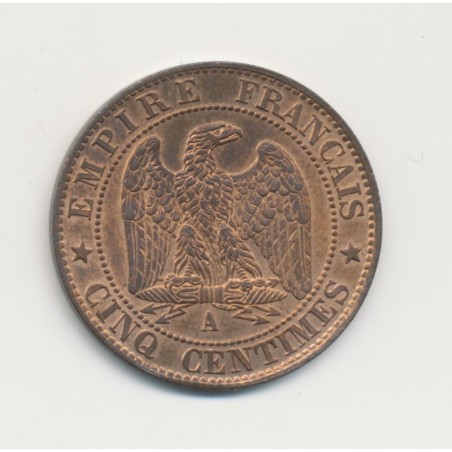 5 Centimes - 1864 A Paris - Napoléon III Tête laurée - SUP