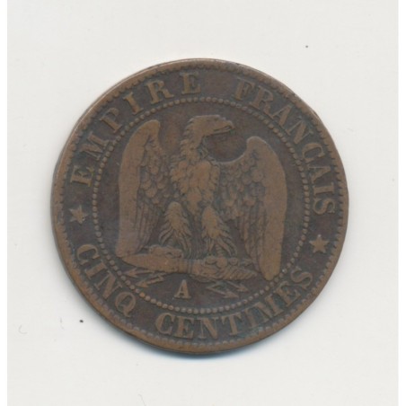 5 Centimes - 1865 A Paris - Napoléon III Tête laurée - TB+