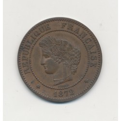 5 Centimes - 1872 A Paris - Cérès - SUP+