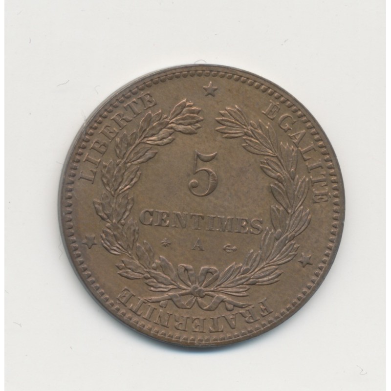 5 Centimes - 1875 A Paris - Cérès - SUP+