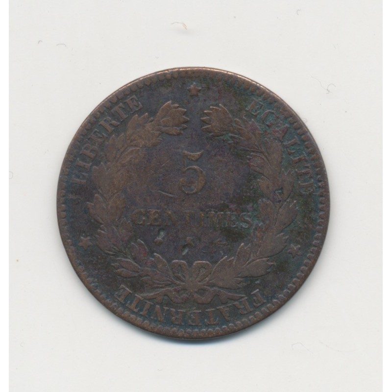 5 Centimes - 1875 K Bordeaux - Cérès - TB