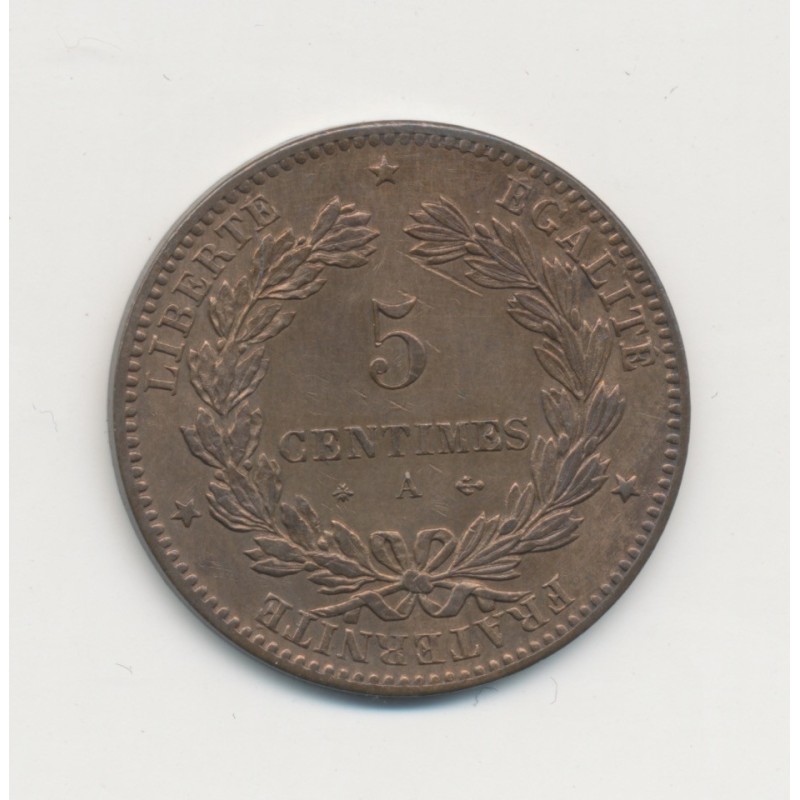5 Centimes - 1876 A Paris - Cérès - SUP+